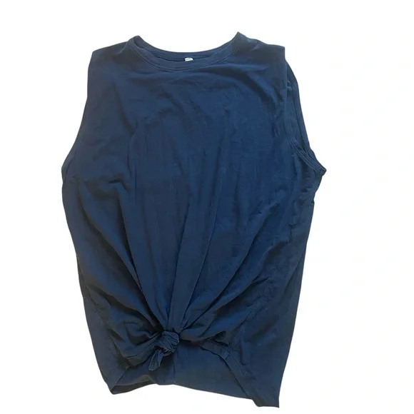 lululemon athletica Black Tie Front Muscle Tee, activewear, active, gym, 6 - Picture 4 of 6